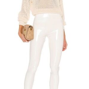 Commando Faux Patent Leather Legging in white size S